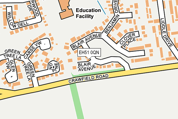 EH51 0QN map - OS OpenMap – Local (Ordnance Survey)