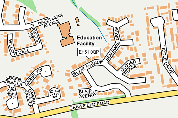EH51 0QP map - OS OpenMap – Local (Ordnance Survey) EH51 0QP map - OS OpenMap – Local (Ordnance Survey)
