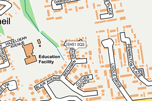 EH51 0QS map - OS OpenMap – Local (Ordnance Survey) EH51 0QS map - OS OpenMap – Local (Ordnance Survey)