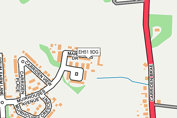 EH51 9DG map - OS OpenMap – Local (Ordnance Survey) EH51 9DG map - OS OpenMap – Local (Ordnance Survey)