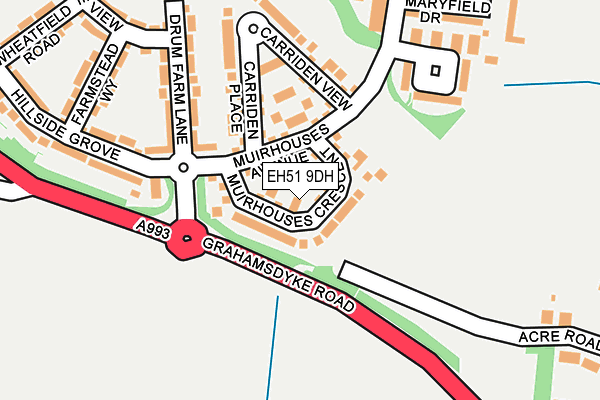 EH51 9DH map - OS OpenMap – Local (Ordnance Survey) EH51 9DH map - OS OpenMap – Local (Ordnance Survey)