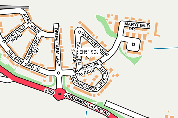 EH51 9DJ map - OS OpenMap – Local (Ordnance Survey) EH51 9DJ map - OS OpenMap – Local (Ordnance Survey)