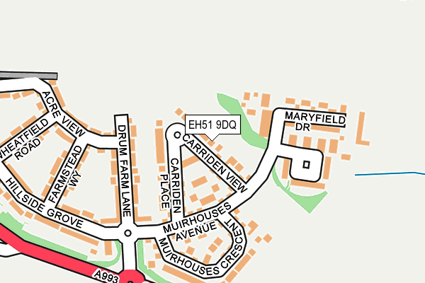 EH51 9DQ map - OS OpenMap – Local (Ordnance Survey) EH51 9DQ map - OS OpenMap – Local (Ordnance Survey)