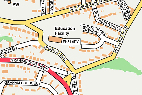EH51 9DY map - OS OpenMap – Local (Ordnance Survey) EH51 9DY map - OS OpenMap – Local (Ordnance Survey)