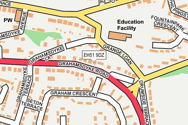 EH51 9DZ map - OS OpenMap – Local (Ordnance Survey) EH51 9DZ map - OS OpenMap – Local (Ordnance Survey)