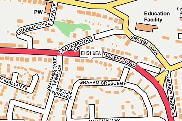 EH51 9EA map - OS OpenMap – Local (Ordnance Survey) EH51 9EA map - OS OpenMap – Local (Ordnance Survey)