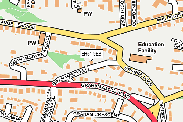 EH51 9EB map - OS OpenMap – Local (Ordnance Survey) EH51 9EB map - OS OpenMap – Local (Ordnance Survey)