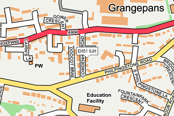 EH51 9JH map - OS OpenMap – Local (Ordnance Survey) EH51 9JH map - OS OpenMap – Local (Ordnance Survey)