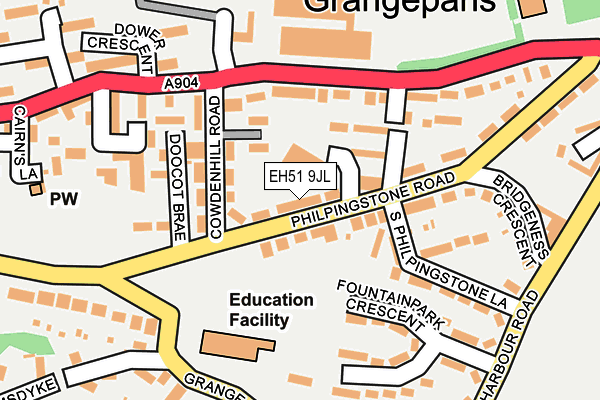EH51 9JL map - OS OpenMap – Local (Ordnance Survey) EH51 9JL map - OS OpenMap – Local (Ordnance Survey)