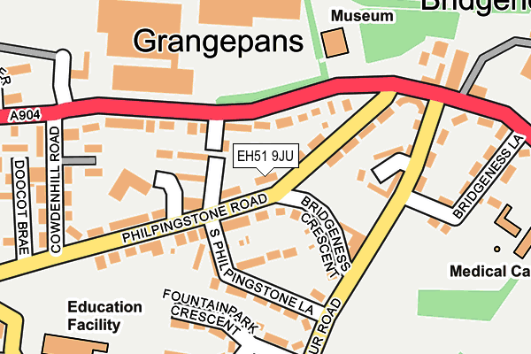 EH51 9JU map - OS OpenMap – Local (Ordnance Survey) EH51 9JU map - OS OpenMap – Local (Ordnance Survey)