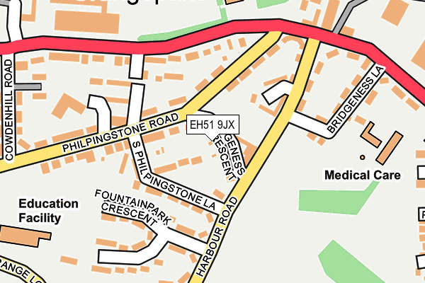 EH51 9JX map - OS OpenMap – Local (Ordnance Survey) EH51 9JX map - OS OpenMap – Local (Ordnance Survey)