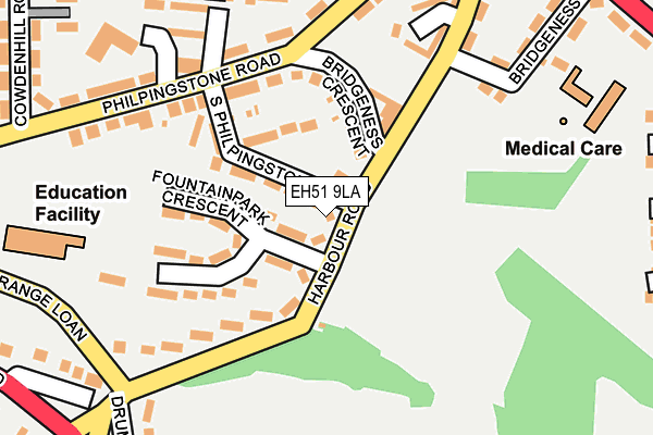 EH51 9LA map - OS OpenMap – Local (Ordnance Survey) EH51 9LA map - OS OpenMap – Local (Ordnance Survey)