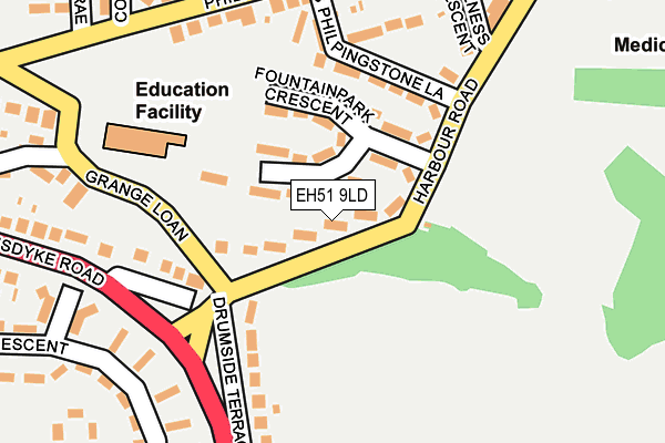 EH51 9LD map - OS OpenMap – Local (Ordnance Survey) EH51 9LD map - OS OpenMap – Local (Ordnance Survey)