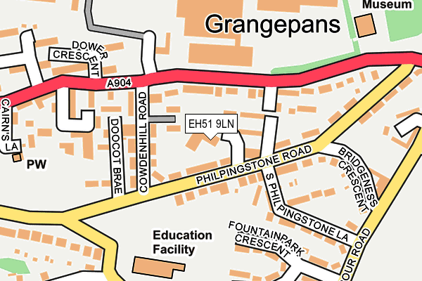 EH51 9LN map - OS OpenMap – Local (Ordnance Survey) EH51 9LN map - OS OpenMap – Local (Ordnance Survey)