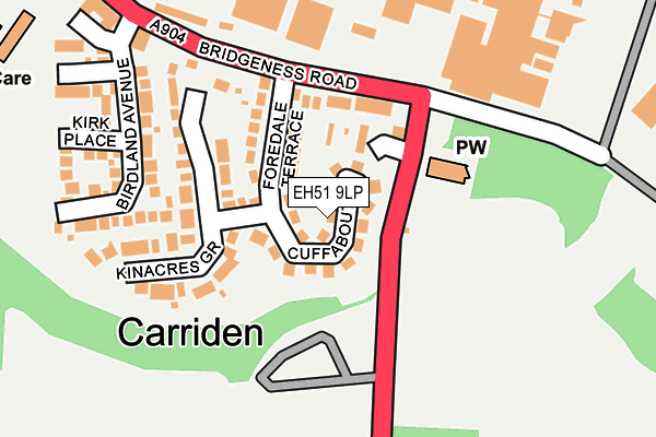 EH51 9LP map - OS OpenMap – Local (Ordnance Survey) EH51 9LP map - OS OpenMap – Local (Ordnance Survey)