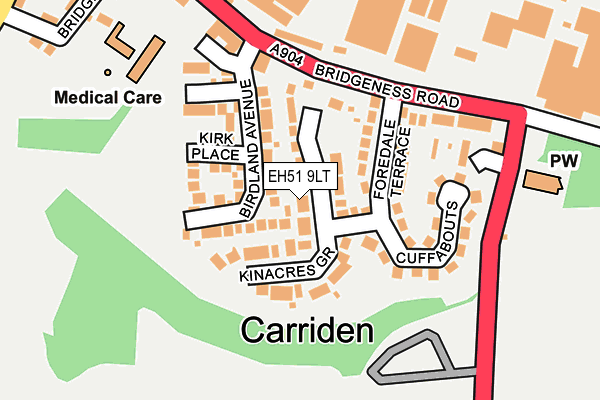 EH51 9LT map - OS OpenMap – Local (Ordnance Survey) EH51 9LT map - OS OpenMap – Local (Ordnance Survey)