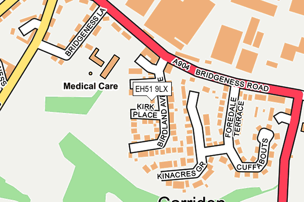 EH51 9LX map - OS OpenMap – Local (Ordnance Survey) EH51 9LX map - OS OpenMap – Local (Ordnance Survey)