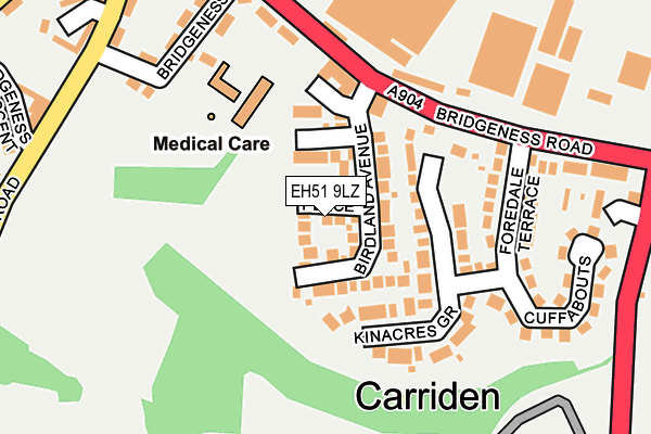 EH51 9LZ map - OS OpenMap – Local (Ordnance Survey) EH51 9LZ map - OS OpenMap – Local (Ordnance Survey)