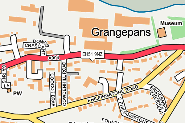 EH51 9NZ map - OS OpenMap – Local (Ordnance Survey) EH51 9NZ map - OS OpenMap – Local (Ordnance Survey)