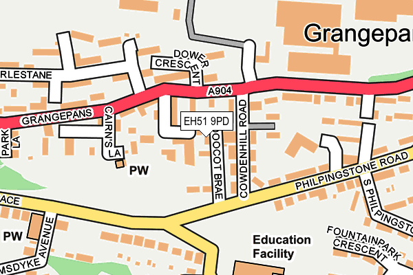 EH51 9PD map - OS OpenMap – Local (Ordnance Survey) EH51 9PD map - OS OpenMap – Local (Ordnance Survey)