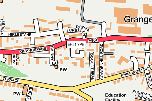EH51 9PE map - OS OpenMap – Local (Ordnance Survey) EH51 9PE map - OS OpenMap – Local (Ordnance Survey)
