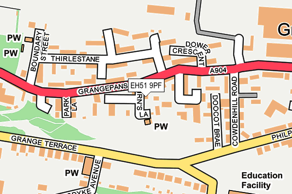 EH51 9PF map - OS OpenMap – Local (Ordnance Survey) EH51 9PF map - OS OpenMap – Local (Ordnance Survey)
