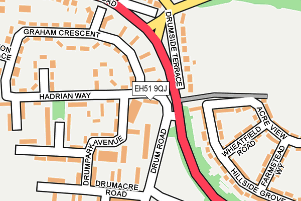 EH51 9QJ map - OS OpenMap – Local (Ordnance Survey) EH51 9QJ map - OS OpenMap – Local (Ordnance Survey)