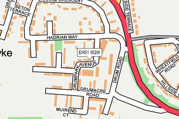 EH51 9QW map - OS OpenMap – Local (Ordnance Survey) EH51 9QW map - OS OpenMap – Local (Ordnance Survey)