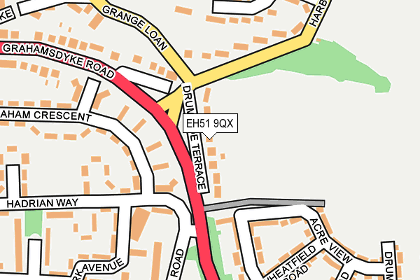 EH51 9QX map - OS OpenMap – Local (Ordnance Survey) EH51 9QX map - OS OpenMap – Local (Ordnance Survey)