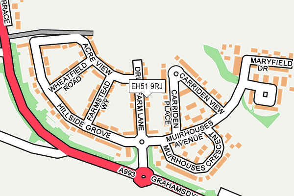 EH51 9RJ map - OS OpenMap – Local (Ordnance Survey) EH51 9RJ map - OS OpenMap – Local (Ordnance Survey)