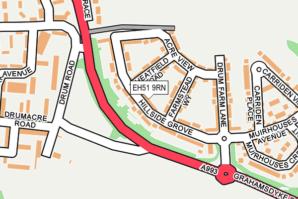 EH51 9RN map - OS OpenMap – Local (Ordnance Survey) EH51 9RN map - OS OpenMap – Local (Ordnance Survey)