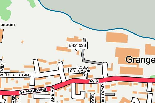 EH51 9SB map - OS OpenMap – Local (Ordnance Survey)