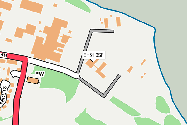 EH51 9SF map - OS OpenMap – Local (Ordnance Survey) EH51 9SF map - OS OpenMap – Local (Ordnance Survey)
