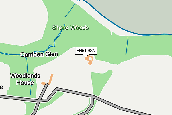 EH51 9SN map - OS OpenMap – Local (Ordnance Survey) EH51 9SN map - OS OpenMap – Local (Ordnance Survey)