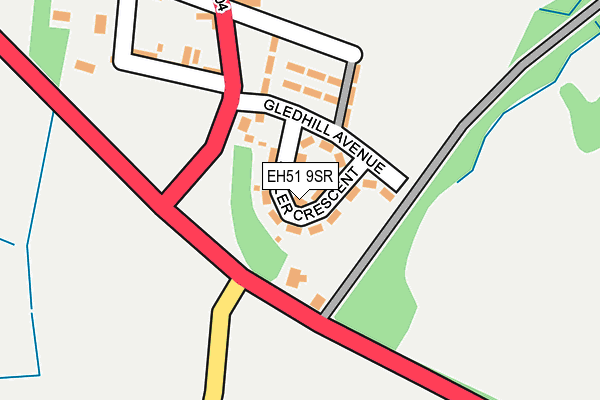 EH51 9SR map - OS OpenMap – Local (Ordnance Survey) EH51 9SR map - OS OpenMap – Local (Ordnance Survey)