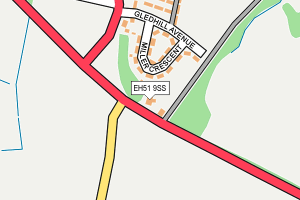 EH51 9SS map - OS OpenMap – Local (Ordnance Survey)