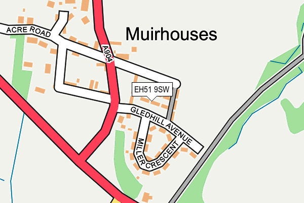 EH51 9SW map - OS OpenMap – Local (Ordnance Survey) EH51 9SW map - OS OpenMap – Local (Ordnance Survey)