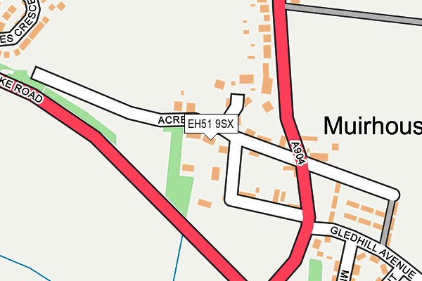 EH51 9SX map - OS OpenMap – Local (Ordnance Survey) EH51 9SX map - OS OpenMap – Local (Ordnance Survey)