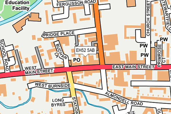 EH52 5AB map - OS OpenMap – Local (Ordnance Survey) EH52 5AB map - OS OpenMap – Local (Ordnance Survey)