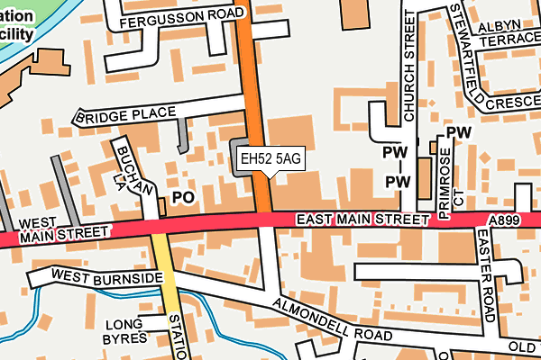 EH52 5AG map - OS OpenMap – Local (Ordnance Survey) EH52 5AG map - OS OpenMap – Local (Ordnance Survey)