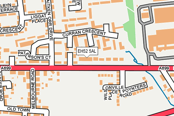 EH52 5AL map - OS OpenMap – Local (Ordnance Survey) EH52 5AL map - OS OpenMap – Local (Ordnance Survey)