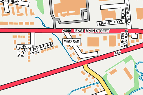 EH52 5AR map - OS OpenMap – Local (Ordnance Survey) EH52 5AR map - OS OpenMap – Local (Ordnance Survey)