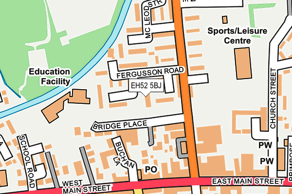 EH52 5BJ map - OS OpenMap – Local (Ordnance Survey) EH52 5BJ map - OS OpenMap – Local (Ordnance Survey)