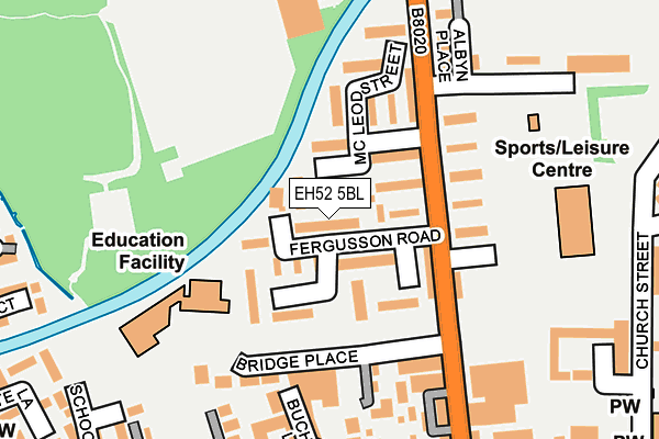 EH52 5BL map - OS OpenMap – Local (Ordnance Survey) EH52 5BL map - OS OpenMap – Local (Ordnance Survey)