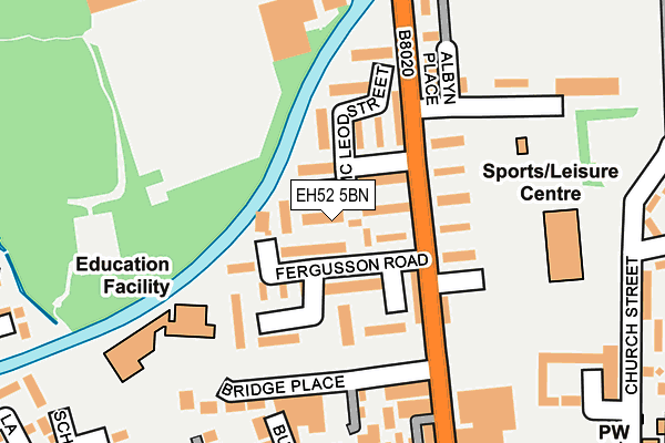 EH52 5BN map - OS OpenMap – Local (Ordnance Survey) EH52 5BN map - OS OpenMap – Local (Ordnance Survey)