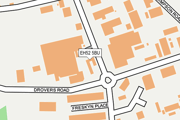 EH52 5BU map - OS OpenMap – Local (Ordnance Survey) EH52 5BU map - OS OpenMap – Local (Ordnance Survey)