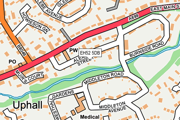 EH52 5DB map - OS OpenMap – Local (Ordnance Survey) EH52 5DB map - OS OpenMap – Local (Ordnance Survey)