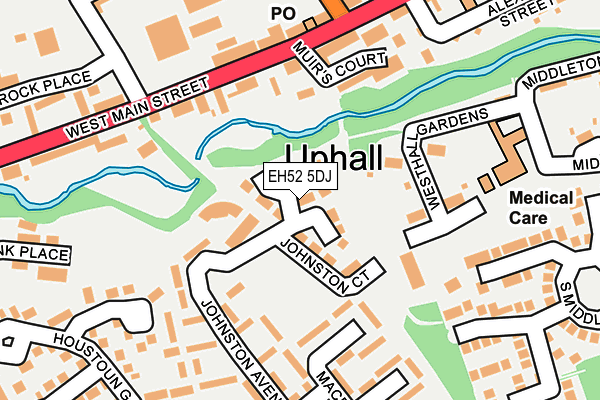 EH52 5DJ map - OS OpenMap – Local (Ordnance Survey) EH52 5DJ map - OS OpenMap – Local (Ordnance Survey)