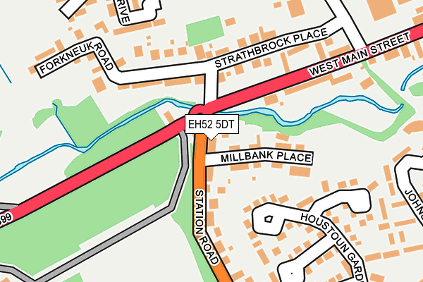 EH52 5DT map - OS OpenMap – Local (Ordnance Survey) EH52 5DT map - OS OpenMap – Local (Ordnance Survey)
