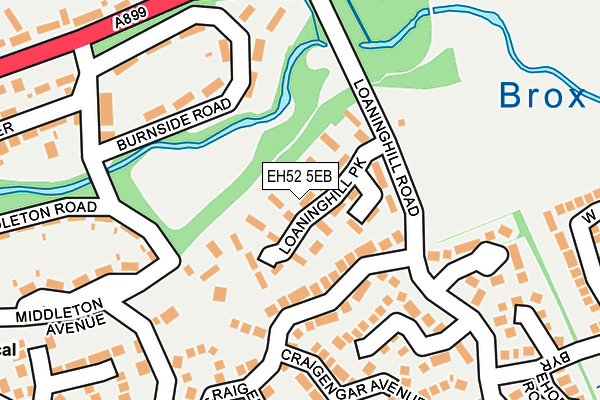 EH52 5EB map - OS OpenMap – Local (Ordnance Survey) EH52 5EB map - OS OpenMap – Local (Ordnance Survey)